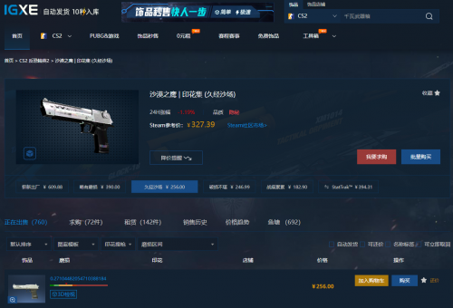 CS2飾品價格對比 CS2熱門皮膚挑選指南