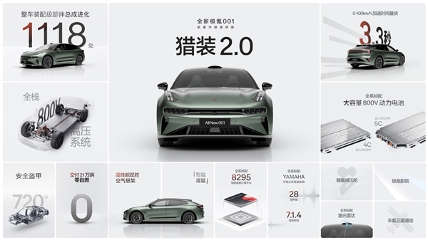 26.9萬起！全新極氪001累計大定訂單已近4萬單