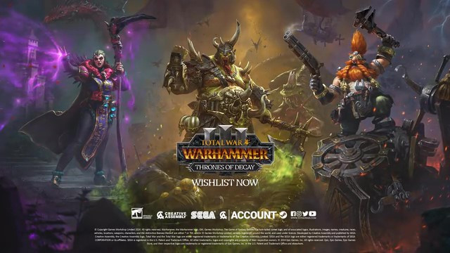 《全面戰(zhàn)爭: 戰(zhàn)錘3》腐朽王座DLC預告 發(fā)售日期待定