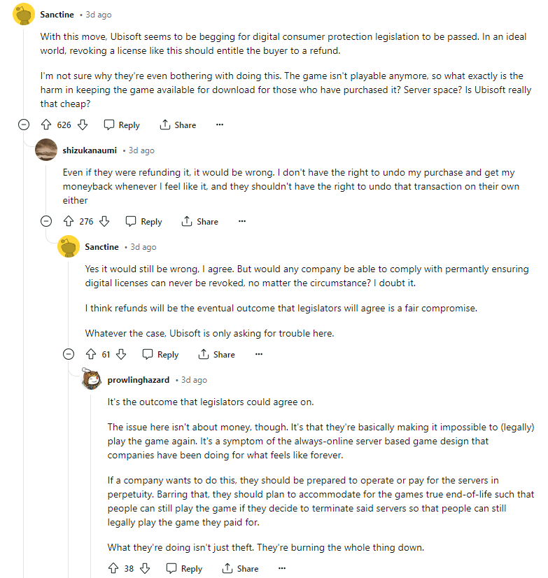 育碧關(guān)閉《飆酷車神》服務(wù)器后還將游戲從庫(kù)中移除 并禁止玩家訪問(wèn)