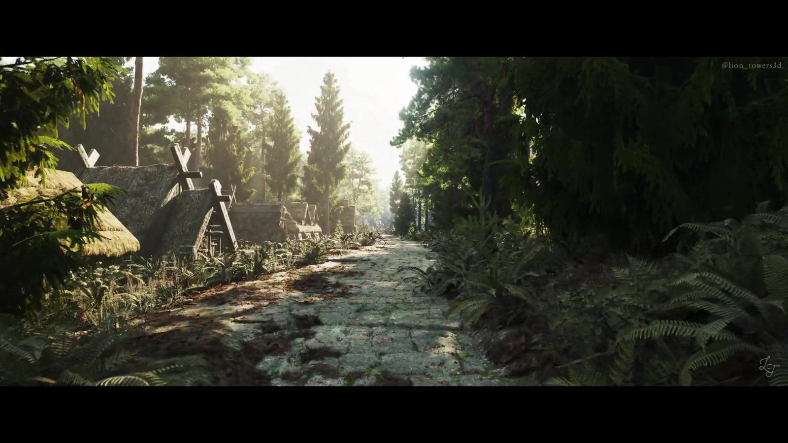 粉絲自制虛幻5《上古卷軸5》佛克瑞斯城場(chǎng)景