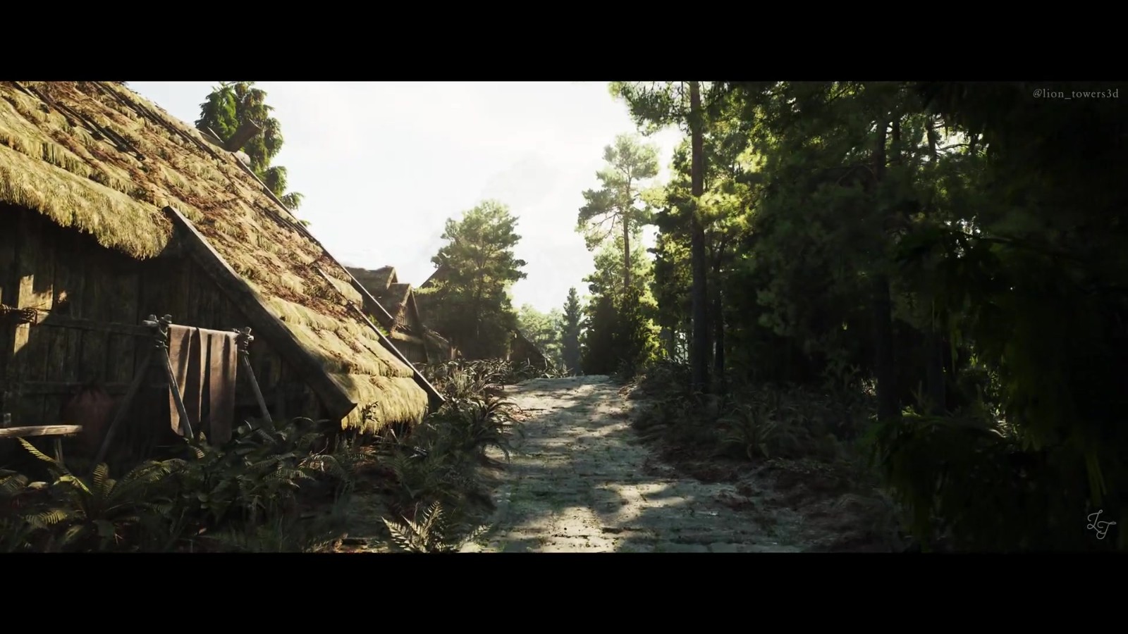 粉絲自制虛幻5《上古卷軸5》佛克瑞斯城場(chǎng)景