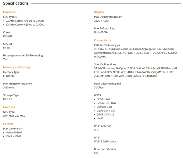聯(lián)發(fā)科悄然上架天璣6300：主頻2.4GHz、高支持一億像素