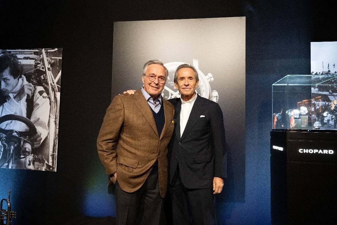 Chopard蕭邦聯(lián)合總裁卡爾-弗雷德里克·舍費(fèi)爾攜手傳奇賽車(chē)手杰克·?？怂构餐視匀聞?chuàng)意合作成果 Mille Miglia Classic Chronograph JX7腕表