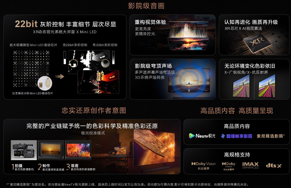 索尼Bravia 9 mini-LED電視發(fā)布 頂配賣32999元