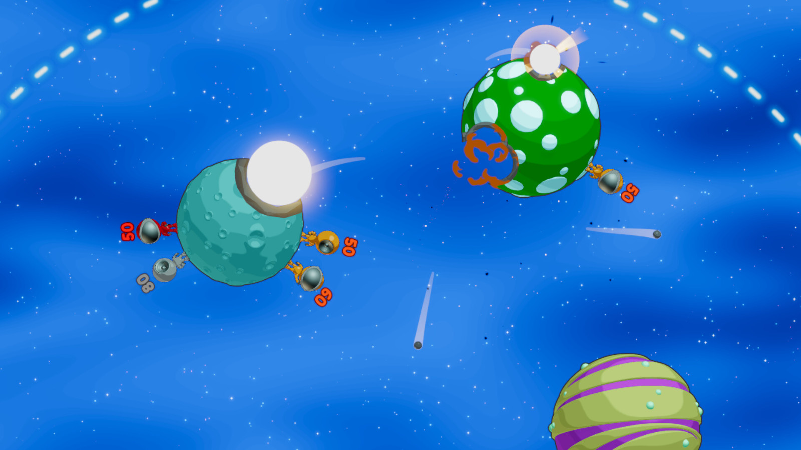 回合制太空炮兵《Gravitee Wars》Steam頁(yè)面 支持簡(jiǎn)中