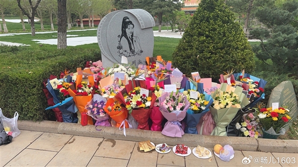 周海媚墓碑曝光：雕刻最美周芷若畫像 