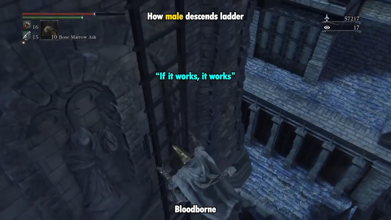 《星刃》與《血源》下梯子動(dòng)畫對(duì)比 女孩優(yōu)雅得體