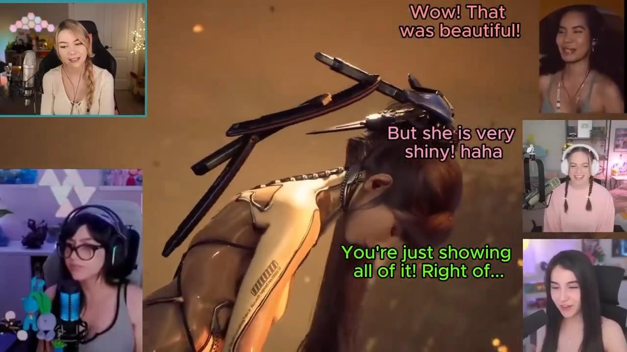 眾女主播觀看《星刃》開場動畫 驚呼女性角色驚艷！