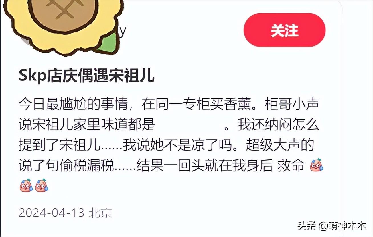 宋祖兒商場遭網(wǎng)友偶遇 被貼臉開大說稱其“偷稅漏稅”的圖片 4 宋祖兒商場遭網(wǎng)友偶遇 被貼臉開大說稱其“偷稅漏稅” 4