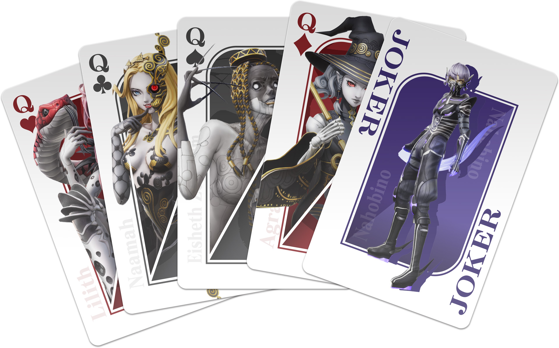 《真女神轉(zhuǎn)生5：復(fù)仇》公開實(shí)體版預(yù)購特典：繪制有惡魔形象的“惡魔撲克牌”