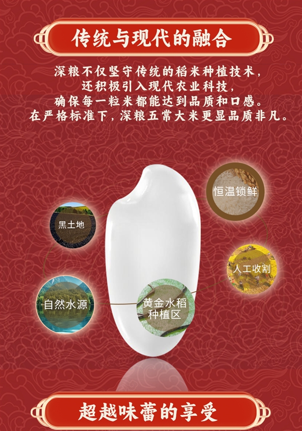 GB/T 19266標(biāo)準(zhǔn)：深糧控股五常大米10斤39.9元包郵到手