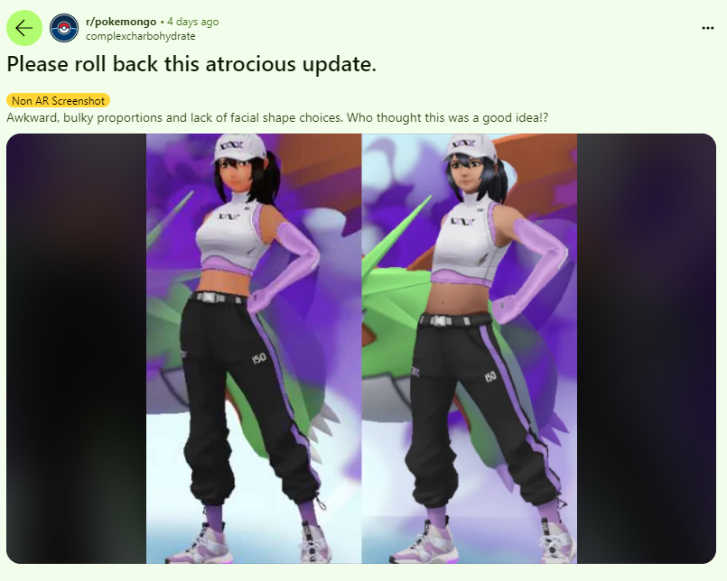 Niantic承認《寶可夢 GO》捏人更新存在問題：正在嚴肅處理