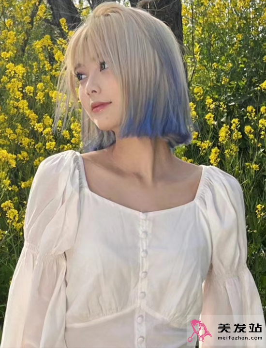 酷炫短發(fā)發(fā)尾染 時髦洋氣不挑人