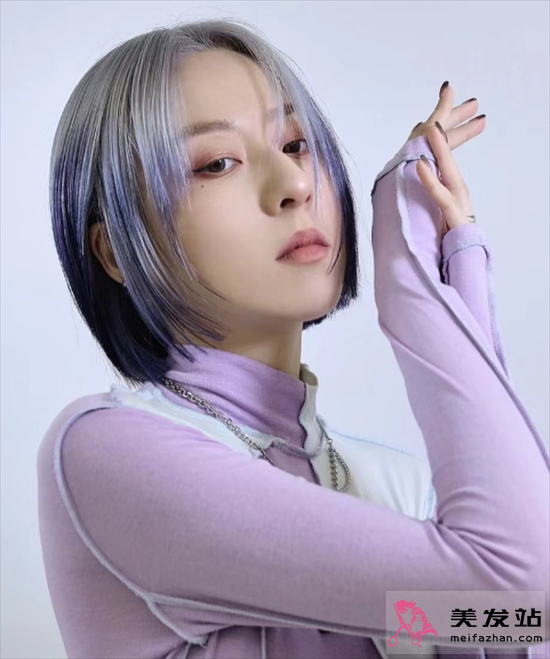 酷炫短發(fā)發(fā)尾染 時髦洋氣不挑人