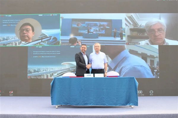 比亞迪首列出海云軌成功交付：巴西圣保羅地鐵17號線將投用