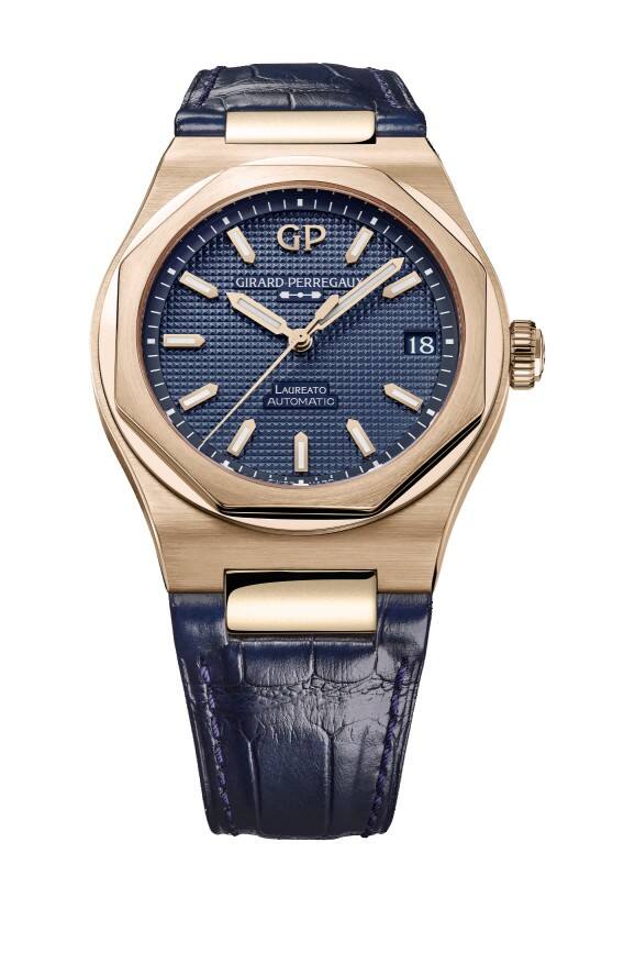 桂冠藝境，風(fēng)采卓然——GP芝柏表Laureato桂冠系列全新推出42毫米玫瑰金芳草綠腕表及42毫米玫瑰金深海藍(lán)腕表