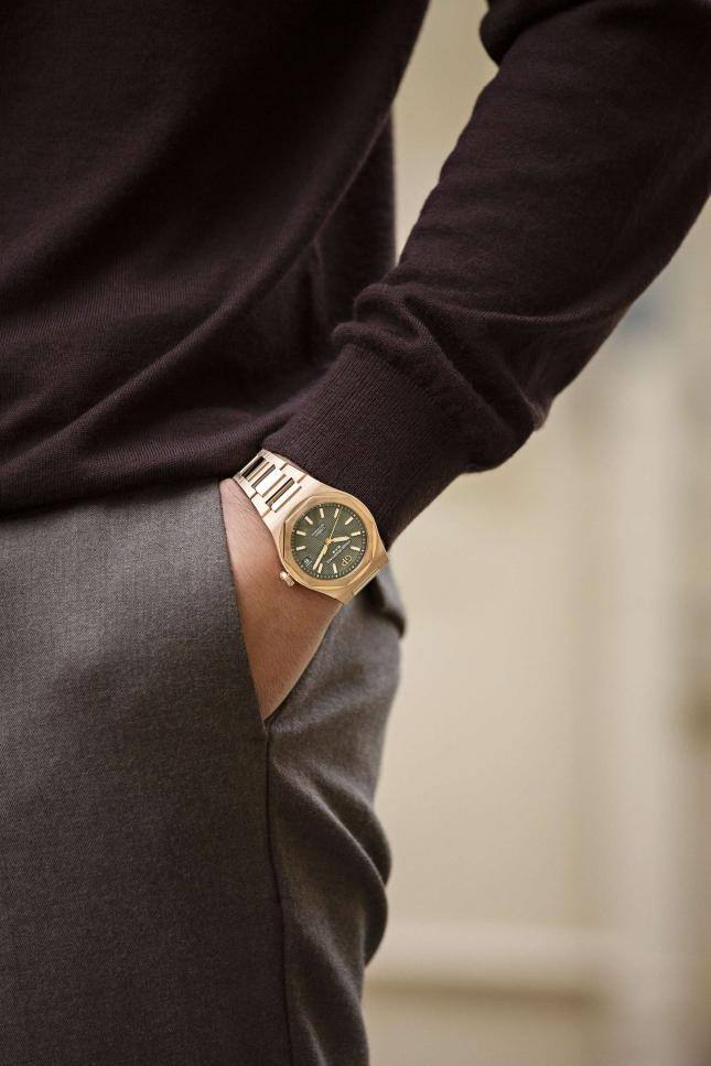 桂冠藝境，風(fēng)采卓然——GP芝柏表Laureato桂冠系列全新推出42毫米玫瑰金芳草綠腕表及42毫米玫瑰金深海藍(lán)腕表
