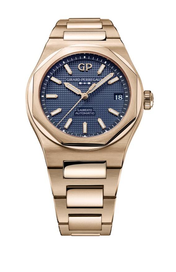 桂冠藝境，風(fēng)采卓然——GP芝柏表Laureato桂冠系列全新推出42毫米玫瑰金芳草綠腕表及42毫米玫瑰金深海藍(lán)腕表
