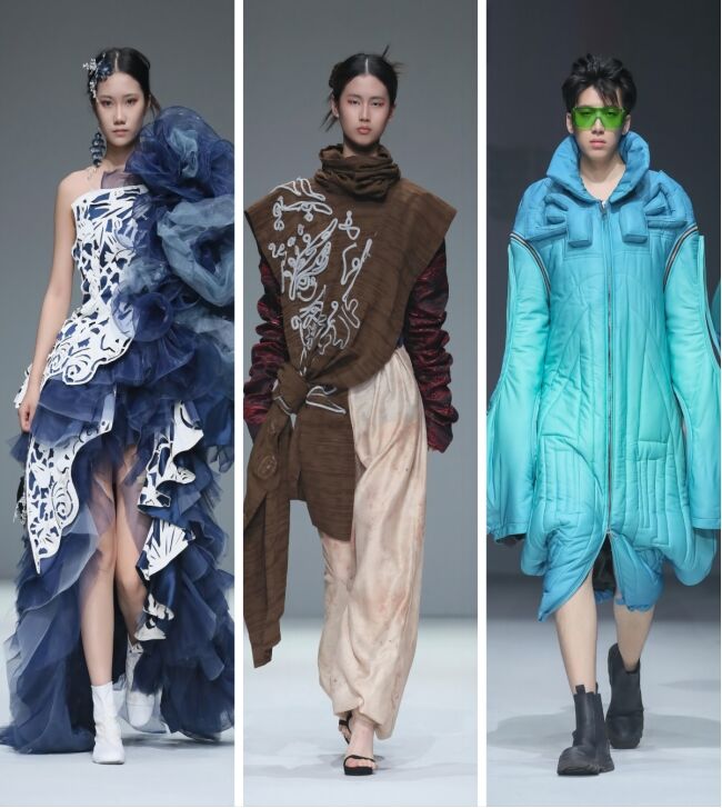 江漢大學(xué)時(shí)尚藝術(shù)系畢業(yè)生作品亮相中國國際大學(xué)生時(shí)裝周