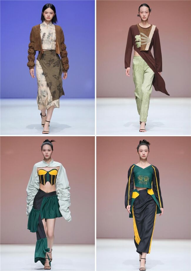 成都紡織高等專科學校服裝學院畢業(yè)設計作品亮相2024中國國際大學生時裝周