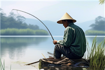 男子釣中20斤大魚(yú)被拉入水中 全程未松手 拉著魚(yú)上岸