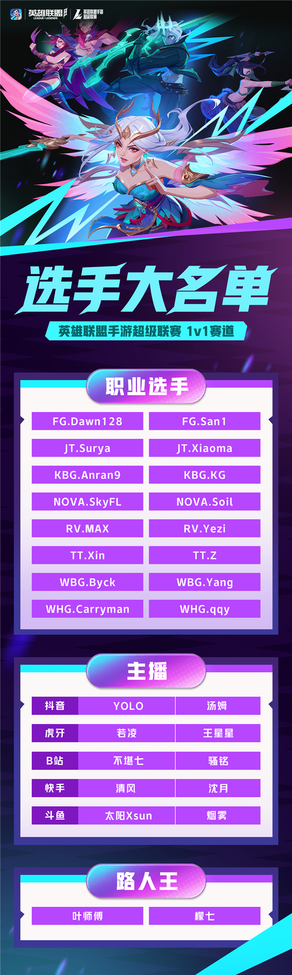 2024英雄聯(lián)盟手游超級(jí)聯(lián)賽今日開打：新增獨(dú)立1v1賽道