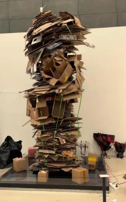央美畢業(yè)展作品被吐槽一堆廢紙殼 作者道歉：精心設(shè)計的 造價上萬 