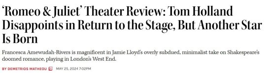 《羅密歐與朱麗葉》劇場(chǎng)版評(píng)價(jià)：荷蘭弟太失望 黑人女主華麗亮眼