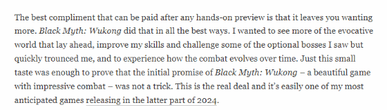《黑神話：悟空》將再度驗證爆款邏輯！老外試玩：令人意猶未盡