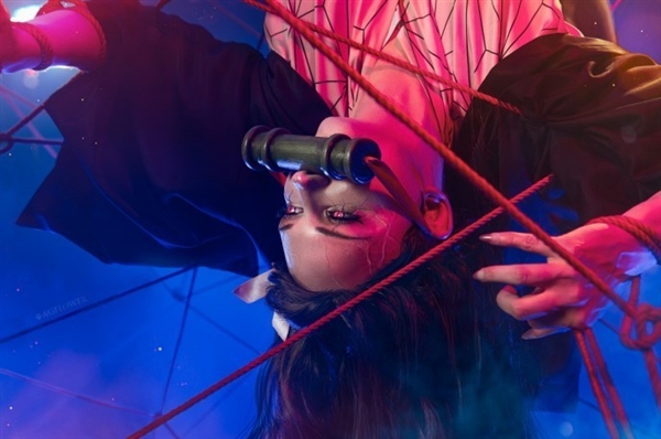 俄羅斯美女Cos《鬼滅之刃》禰豆子成年版：身材很傲人