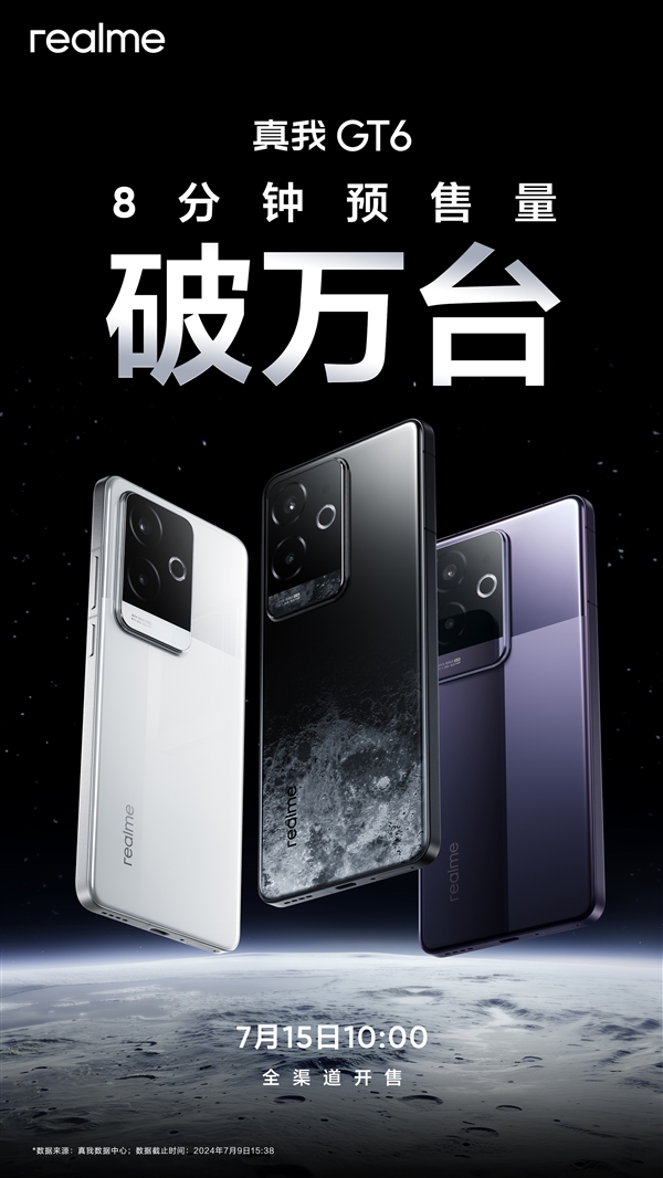 2799元賣瘋！真我GT6預售8分鐘銷量破萬臺