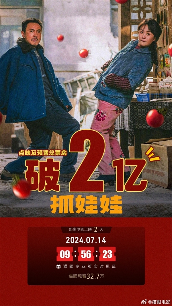 7月16日上映 沈騰、馬麗新作《抓娃娃》預(yù)售票房破2億