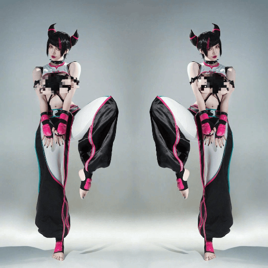 美女COS《街霸6》韓蛛俐：瘋P美人來到現(xiàn)實