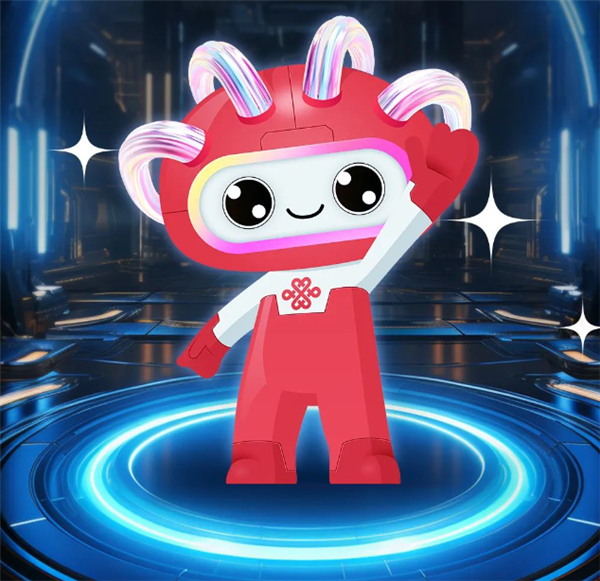 中國聯(lián)通吉祥物通通發(fā)布：超萌大眼AI機(jī)器人 頭戴中國結(jié)