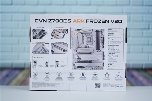 支持i9-14900K！七彩虹VCN Z790D5 ARK FROZEN方舟主板圖賞