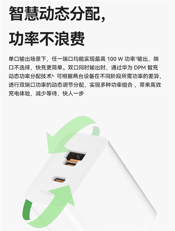349元！華為發(fā)布100W全能充電器：USB-A/C融合 雙口終于能同時(shí)使用