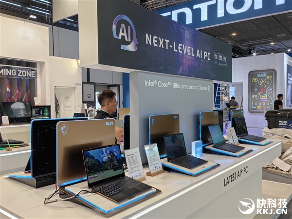 微星展示四款酷睿Ultra 200V筆記本：13-16寸全都有、輕至990克