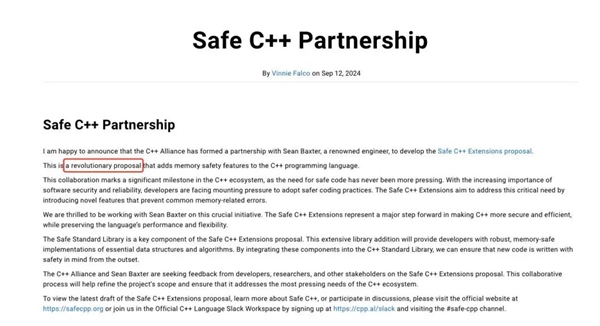 C++發(fā)布革命性提案！內(nèi)存安全成標(biāo)配、大量借鑒Rust