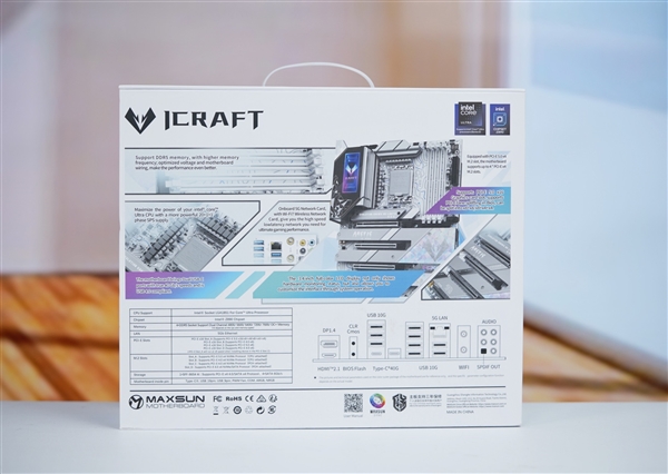 白色海景房必備！銘瑄Z890 Arctic主板圖賞