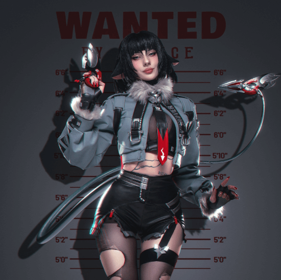 美女COS《絕區(qū)零》簡杜等角色：超耐看！