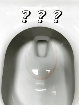 好可怕！為什么馬桶里總是有一圈紅色啊啊啊