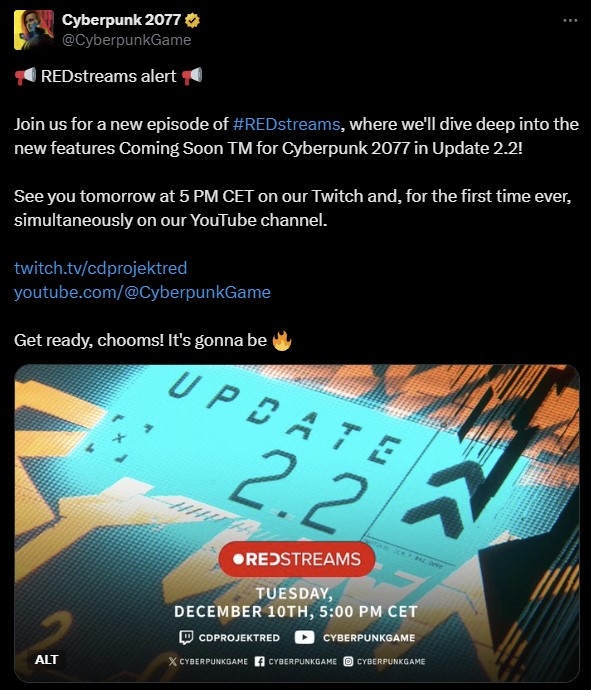 《賽博朋克2077》再次更新