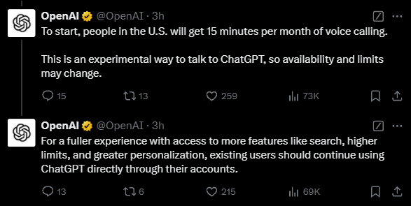 OpenAI又一王炸！ChatGPT可以打電話(huà)了：老年機(jī)、座機(jī)也能用