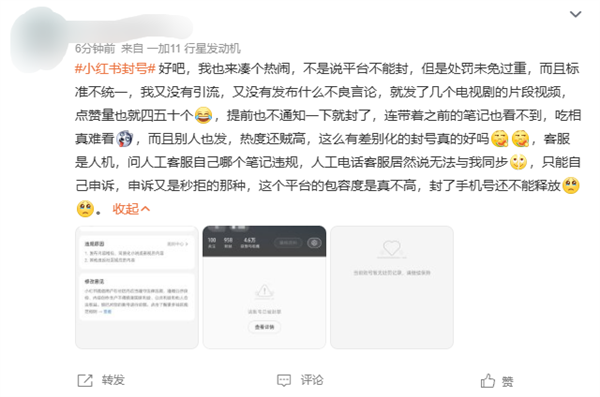 小紅書封號(hào)引熱議 大量網(wǎng)友突然被封：違規(guī)原因涉及引流、牟利