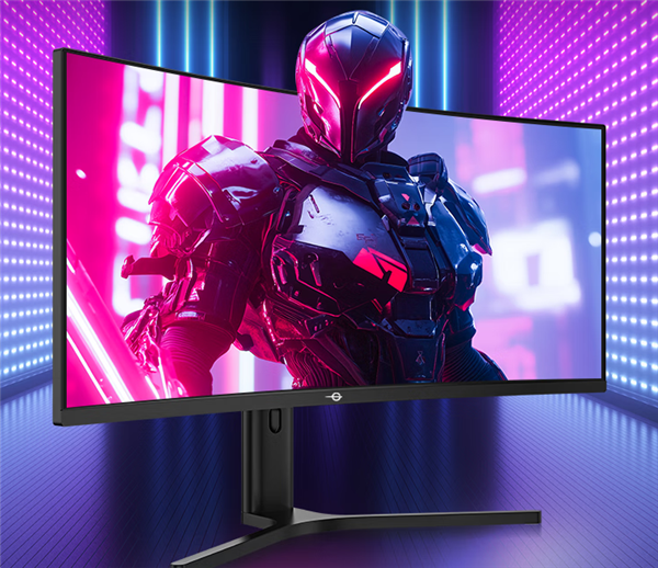泰坦軍團新款34寸顯示器上市：165Hz高刷帶魚屏首發(fā)1199元