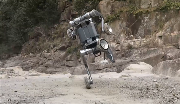 又一國(guó)產(chǎn)機(jī)器狗“云深處山貓”秀肌肉：騰空飛躍、金雞獨(dú)立！