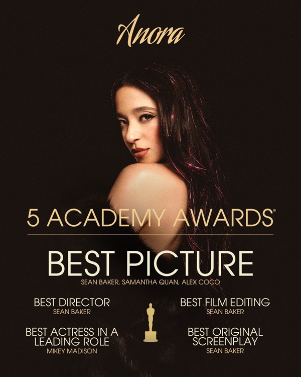 《阿諾拉》導(dǎo)演一人獨(dú)獲四項(xiàng)奧獎(jiǎng)