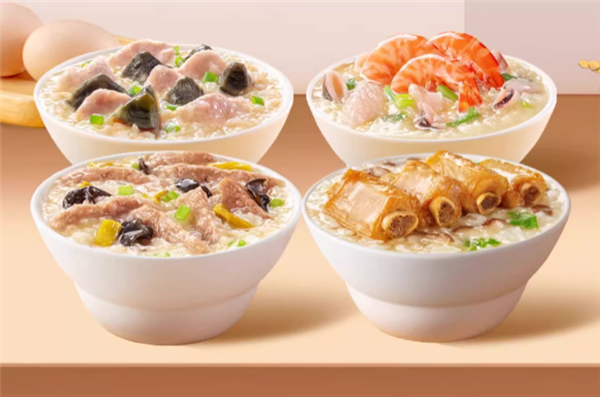 海福盛凍干粥3.4元/杯：排骨、牛肉、海鮮多口味