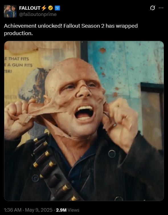 《輻射》第二季拍攝完畢